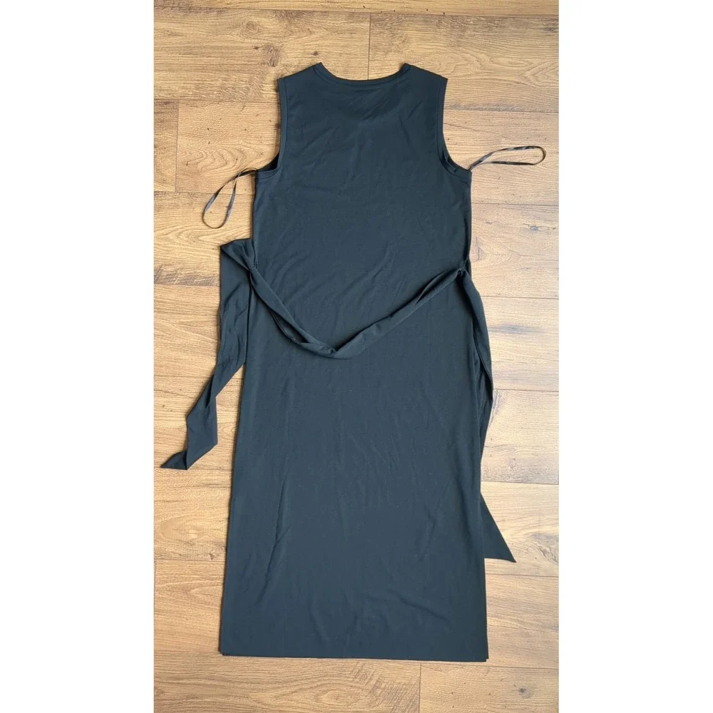 NWT Banana Republic Womens S Black Full‎ Length Sleeveless Tie-Belt Dress - Picture 12 of 16